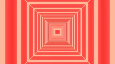 Red NEON GRID SQAURE WIRE FRAME Stock Footage 290820203