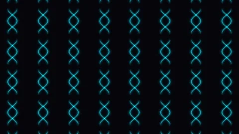 Red Neon Helix Pattern Seamless Loop Stock Footage 340649964