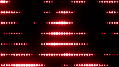 Red Neon Horizontal Spheres VJ Loop Background Stock Footage 346699585