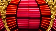 Red Neon Las Vegas Casino Sign At Night Stock Footage