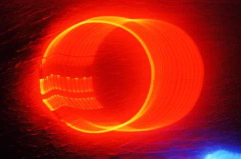 Red neon light illuminating the interior of a modern pub イラスト素材