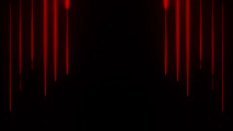 Red Neon Light Streaks Falling on Black Background Motion loopable background 스톡 동영상 342060863