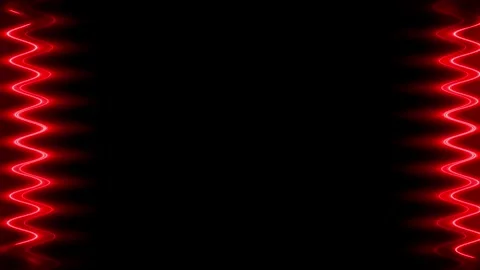 Red Neon Lights Frame Stock Footage 284400474