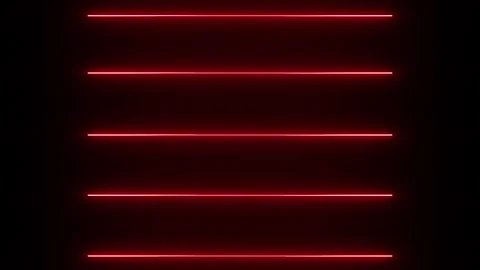 Red neon lines seamless looping animation on dark for technology backdrop 動画素材 334233251