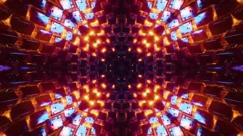 Red Neon Motion Background Vj Loop. Infinitely looped animation. Stock Footage 191956076