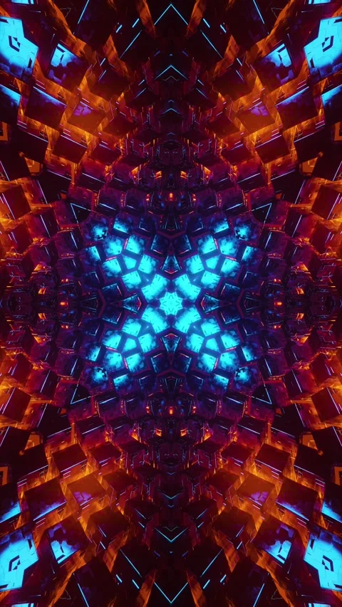 Red Neon Motion Background Vj Loop. Vertical looped video Stock Footage 228027836