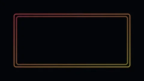 Red neon multi frame glowing border background pulsing loop Vídeos de archivo 342640156