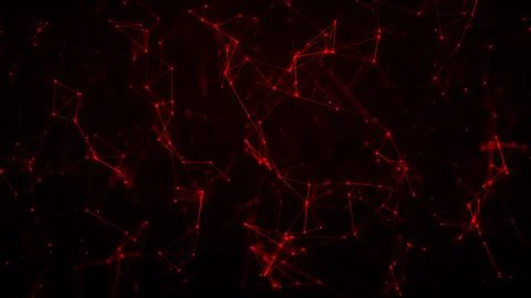 Red Neon Plexus Background Stock Illustration