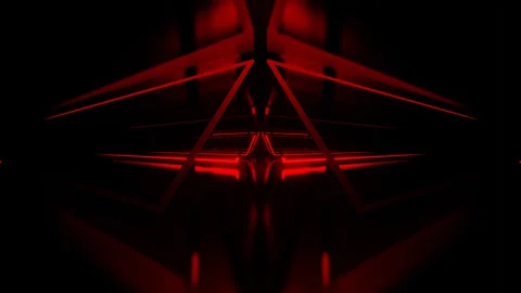 Red Neon Shapes Area Background VJ Loop in 4K Stock Footage 325080127