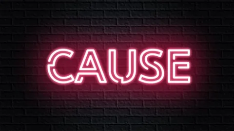 Red neon video animation cause Stock Footage 120922085