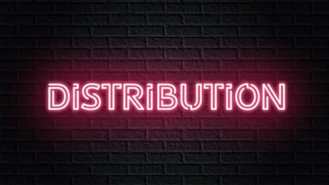 Red neon video animation distribution Stock Footage 119721704