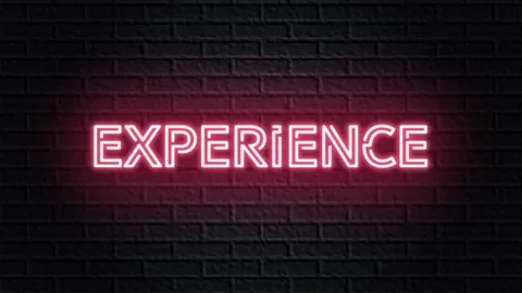 Red neon video animation experience Stock Footage 120793072
