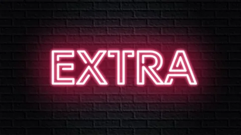Red neon video animation extra Stock Footage 120933948