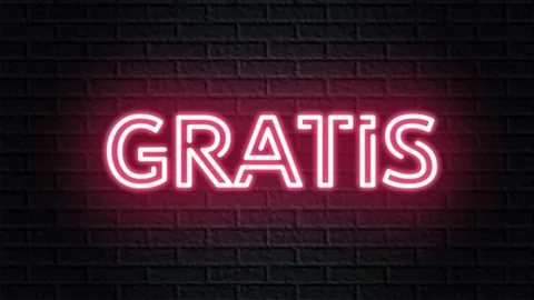 Red neon video animation gratis Stock-Footage 121000595