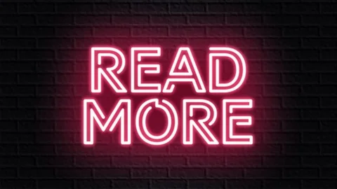 Red neon video animation read more Stock Footage 119424962