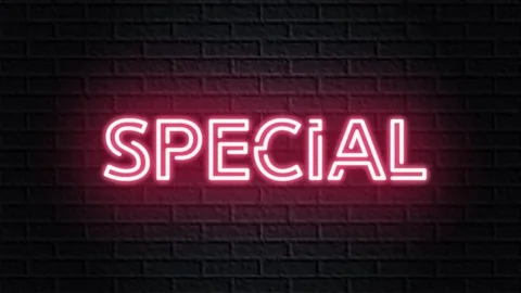 Red neon video animation special Stock Footage 120990803