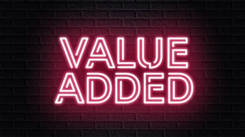 Red neon video animation value added Stock Footage 121008879
