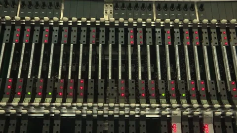 Red network connection indicators. Server room with rack servers. Stock Footage 150988265
