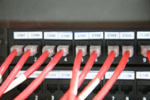Red network switch Photos