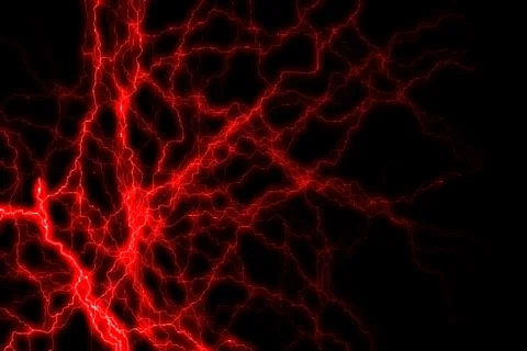 Red Neural Activity Stock Footage 65263