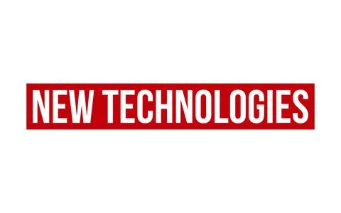 Red New Technologies Rubber Stamp Seal Vector Stock Illustration