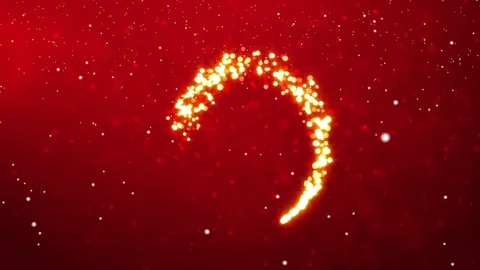 Red New Year background Stock Footage 83522144