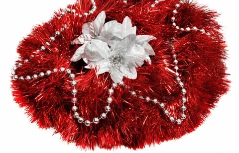 Red new year composition Stock Photos