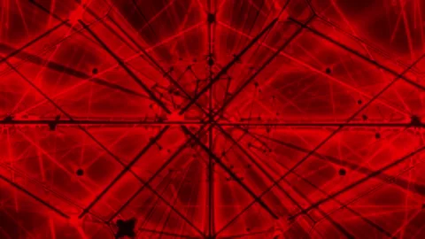Red Nexus Core Energy Pulse Futuristic Cyber VJ Loop 4K Seamless 스톡 동영상 333738735