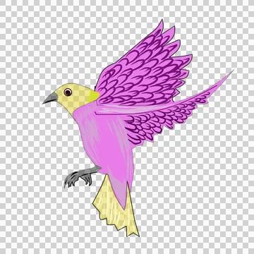 Red nice birds Stock Illustration