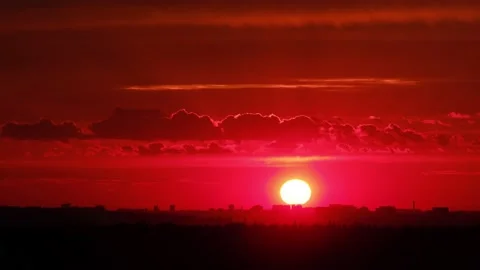 Red night Stock Footage 148077086