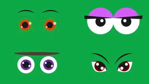 Red Ninja Ring Demon animation on green screen 3d clay model perfect Stock Footage 334703854