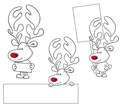 Red nosed message Stock Illustration