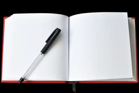 Red notebook Stock Photos