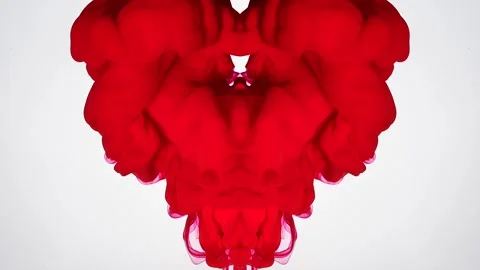Red nuclear mushroom. The concept of open bleeding Stock Footage 317796327