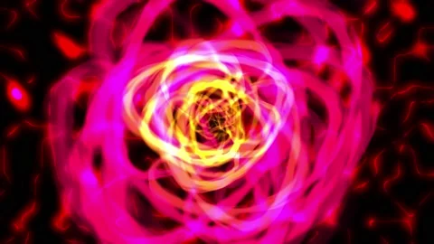 Red nucleus energy animation background Stock Footage 231459933