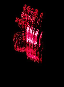 Red numbers on an abstract background Stock Photos