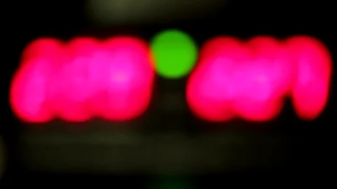 Red numbers on a black background. Stock Footage 78259818