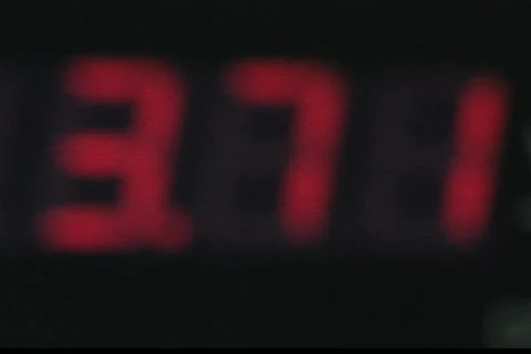 Red-numbers-changing Stockbeeldmateriaal 138105