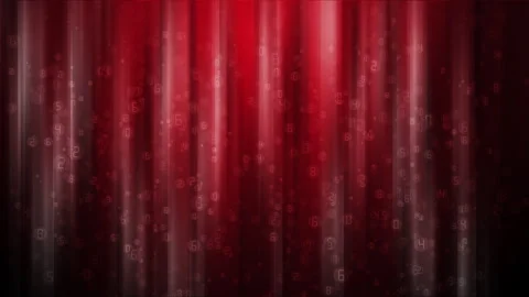 Red numeric data stream with vertical glow. Stock Footage 323919085
