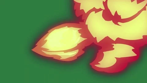 Red Object in D Bunch Fire Arrow Hot Yellow Picture Illustration Colorful Stock Footage 336955869