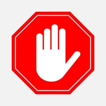 A red octagonal stop sign Stock Illustration