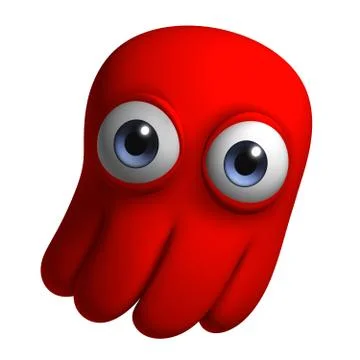 Red octopus Stock-Illustration