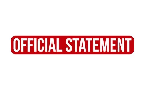 Red Official Statement Rubber Stamp Seal Vector 库存插图