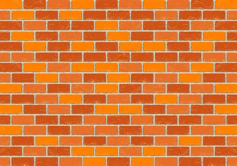 Red old brick background Stock Illustration