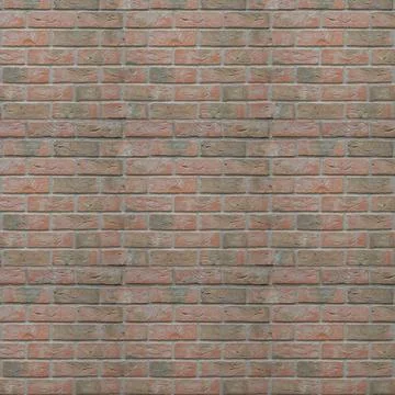 Red old brick wall background. 3d render Stock Photos