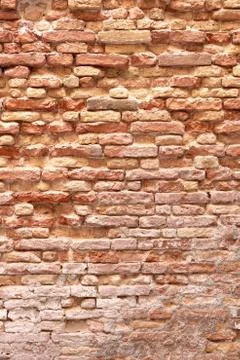 Red old bricks wall Stock Photos