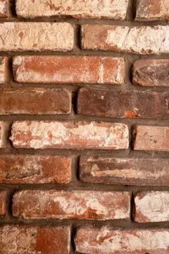 Red old brickwall. Stock Photos
