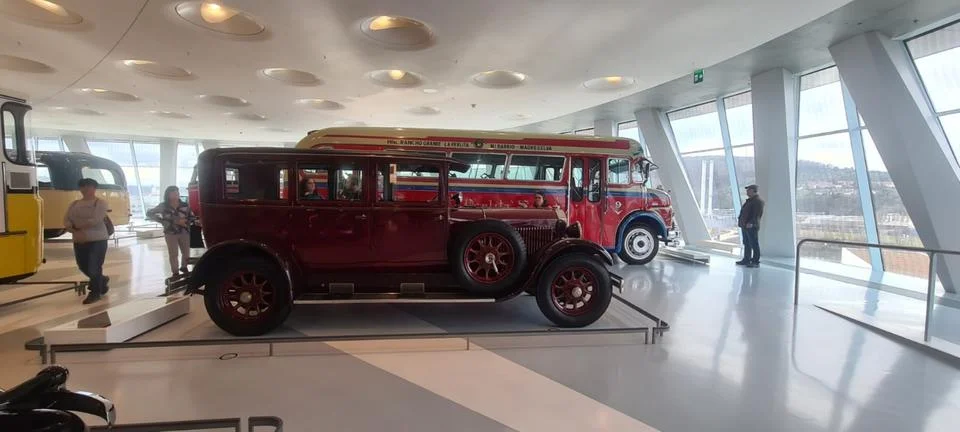 Red old car Stock Photos