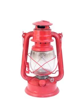 Red Old Lantern Stock Photos