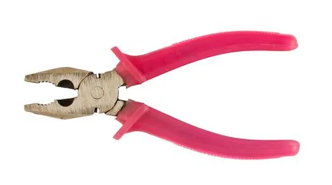 Red old pliers Stock Photos